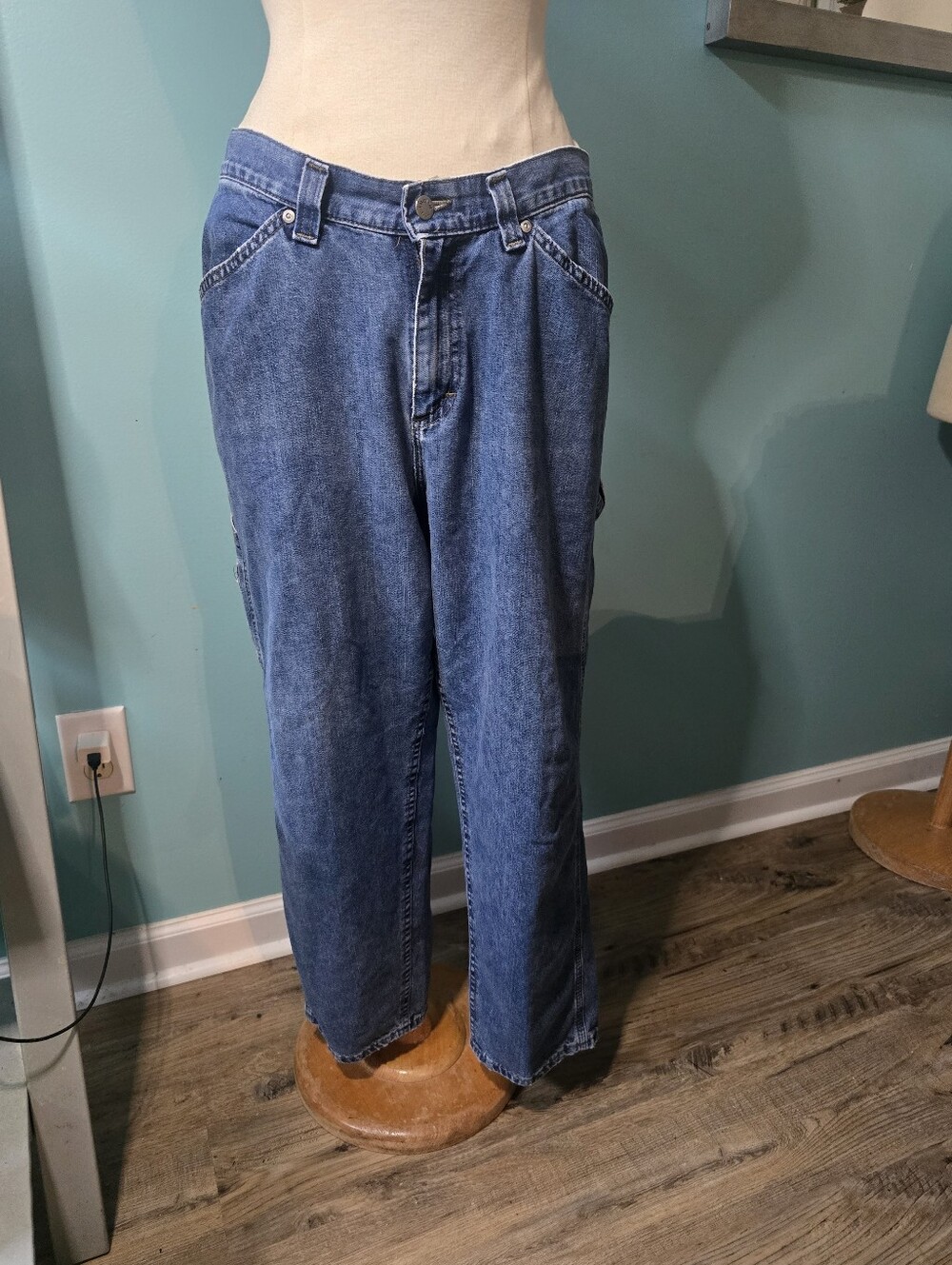 Ultra Trendy Riveted by Lee Y2K Carpenter Jeans - Relaxed Fit